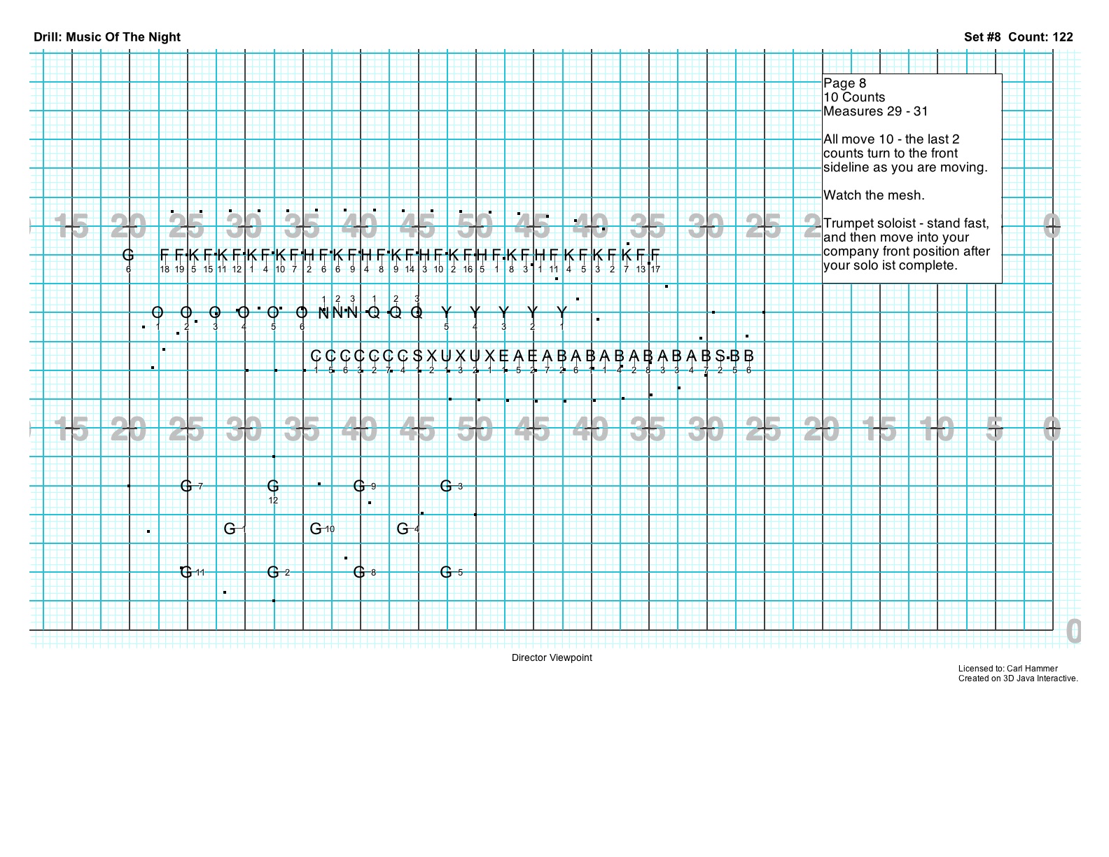 blank marching band drill chart
